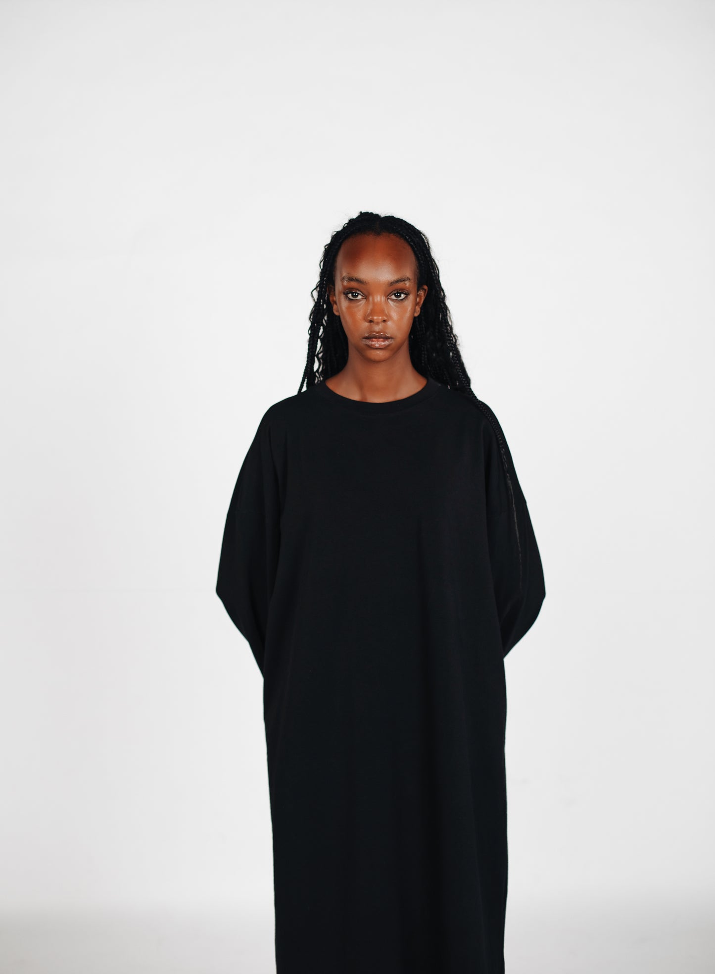 Streetwear Abaya Baumwolle - Schwarz