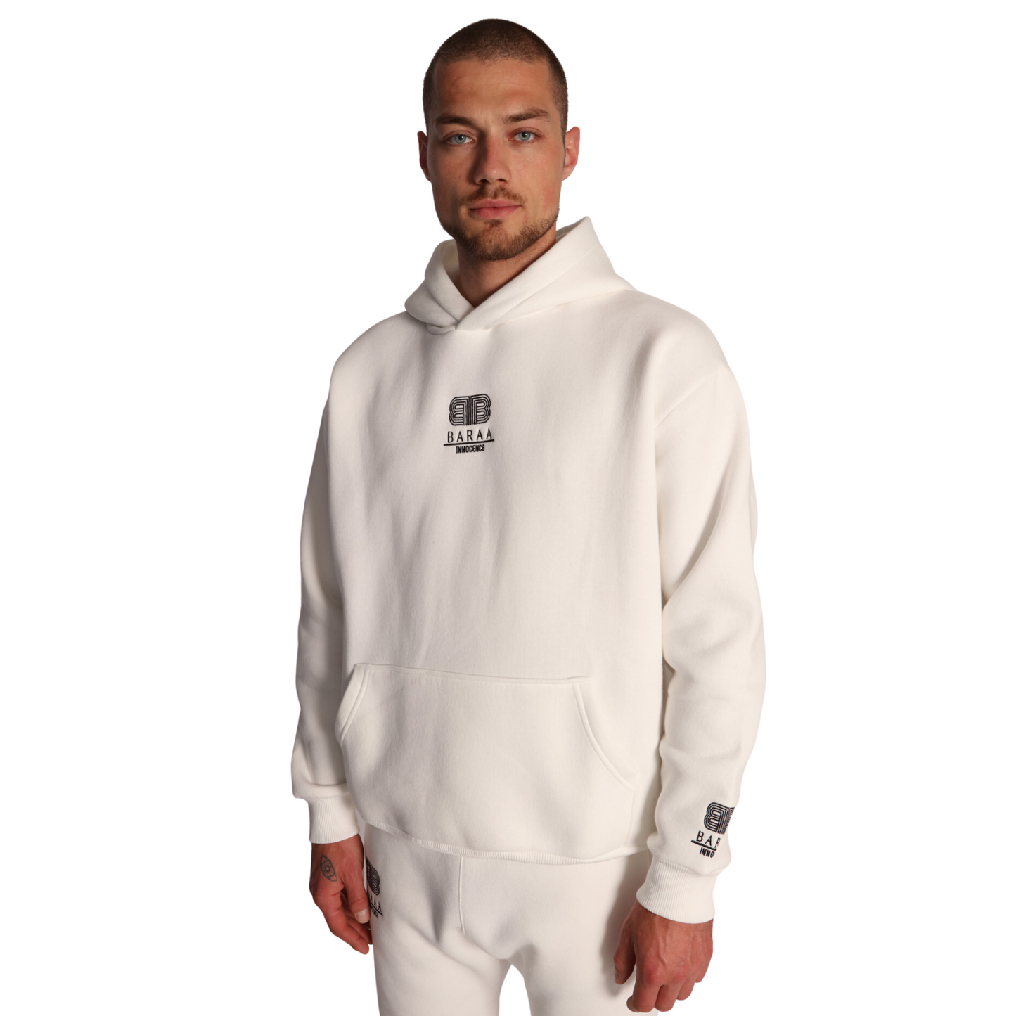 BASIC HOODIE WEISS
