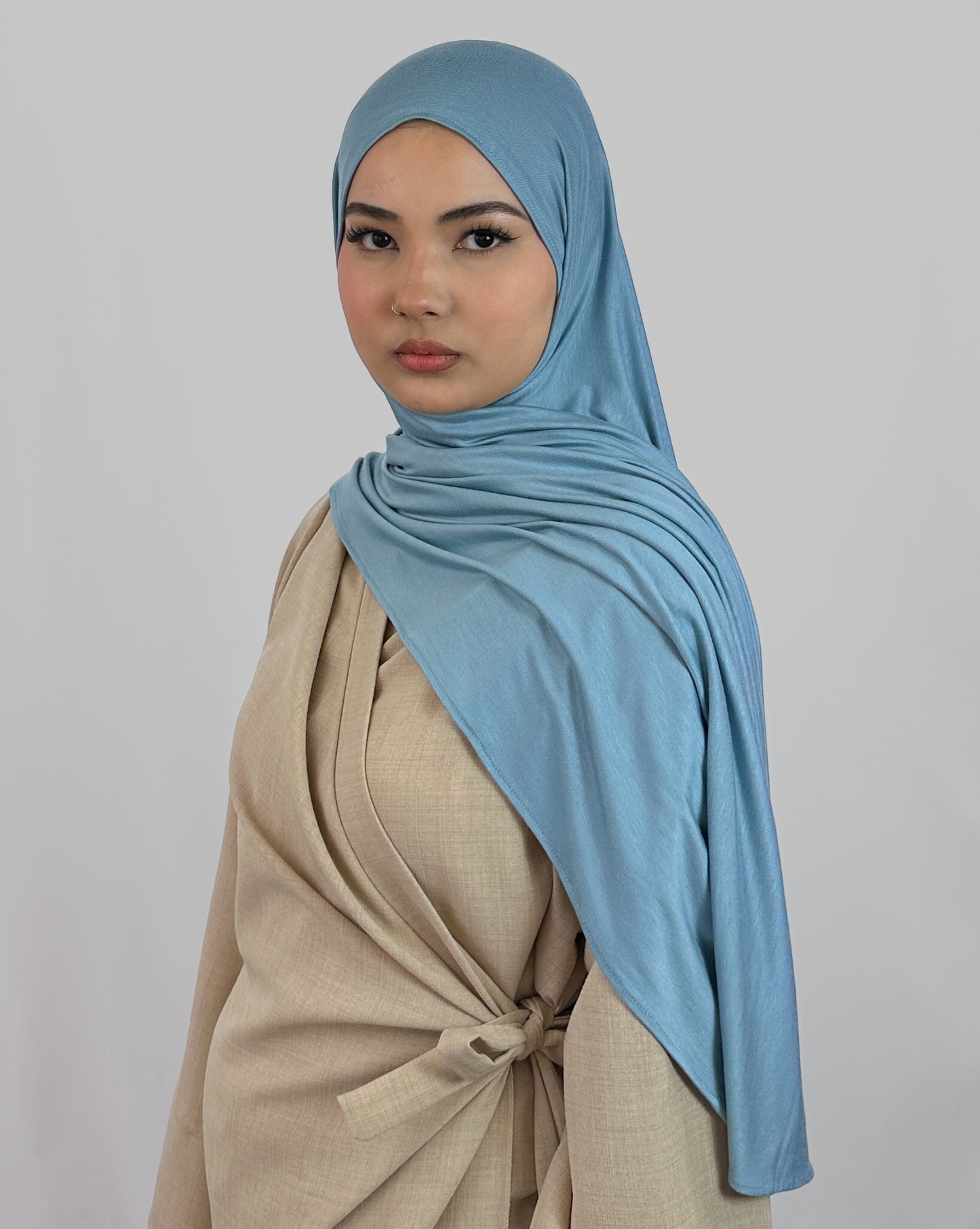 Premium Jersey Hijab | Baby blue