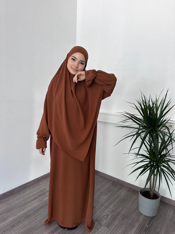 Abaya Set 2-teiler | Braun