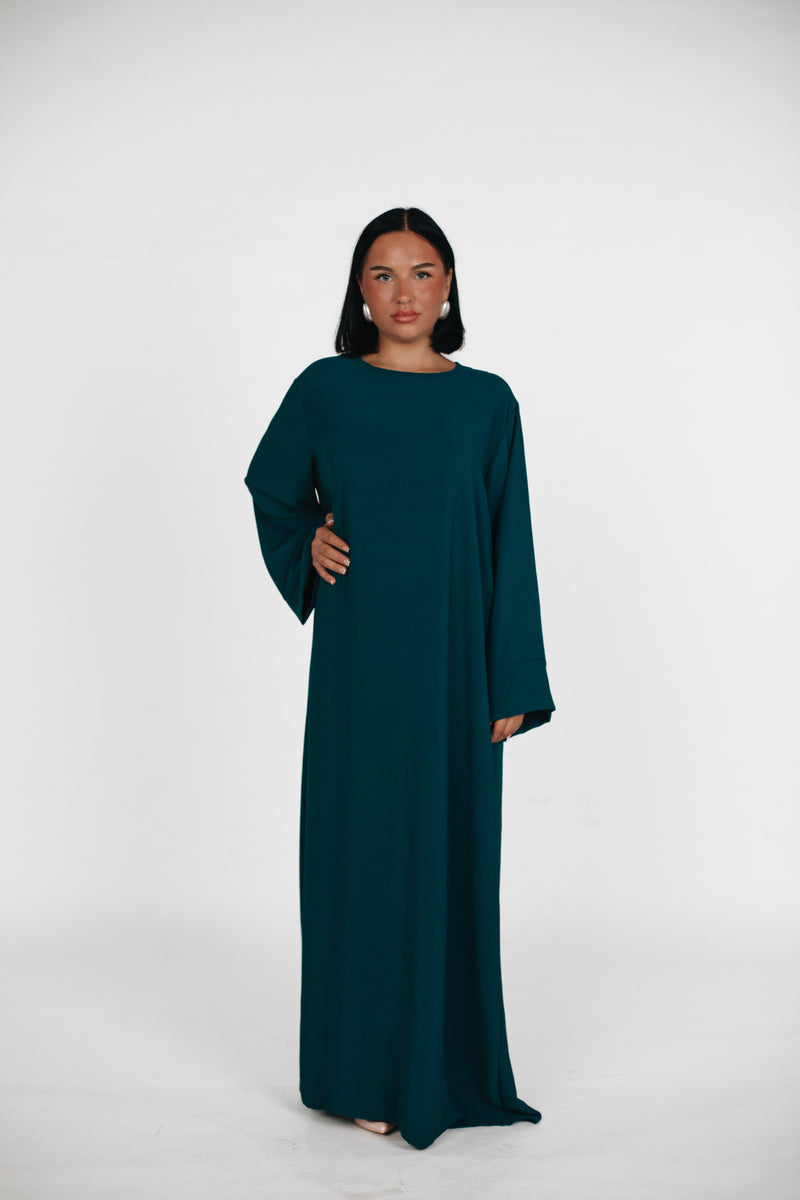 Schlichte lange Abaya aus Jazz - Pine