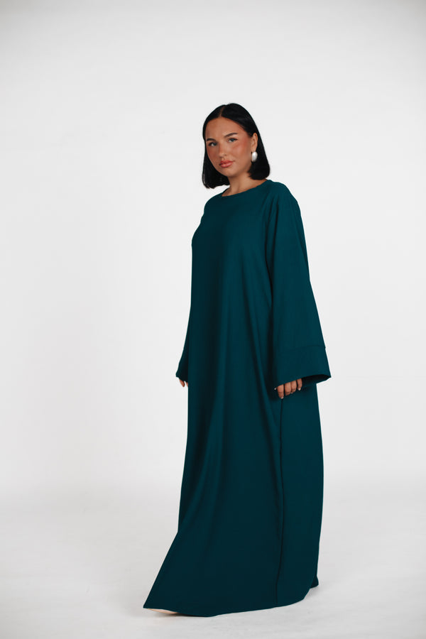 Schlichte lange Abaya aus Jazz - Pine