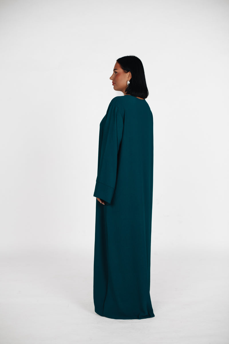 Schlichte lange Abaya aus Jazz - Pine