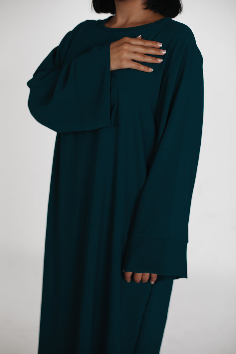 Schlichte lange Abaya aus Jazz - Pine