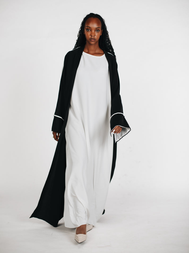 Zweiteiler Abaya - Schwarz