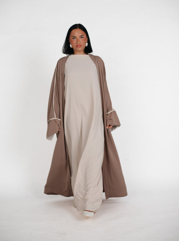 Zweiteiler Abaya - Taupe