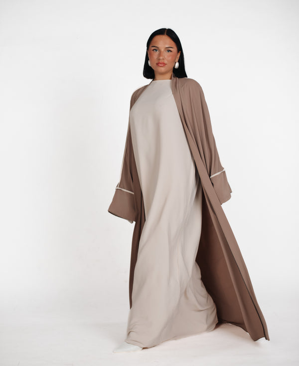 Zweiteiler Abaya - Taupe