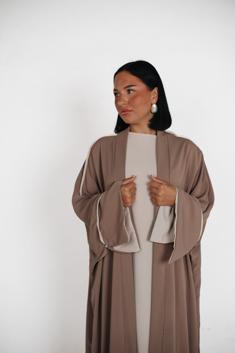 Zweiteiler Abaya - Taupe