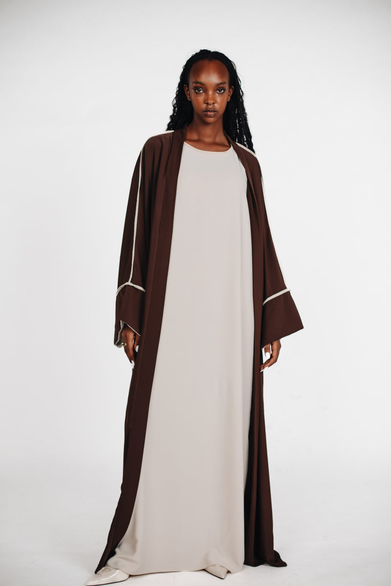 Zweiteiler Abaya - Braun