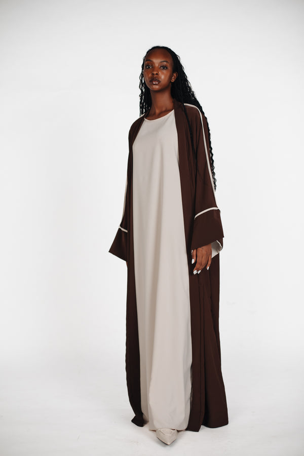 Zweiteiler Abaya - Braun