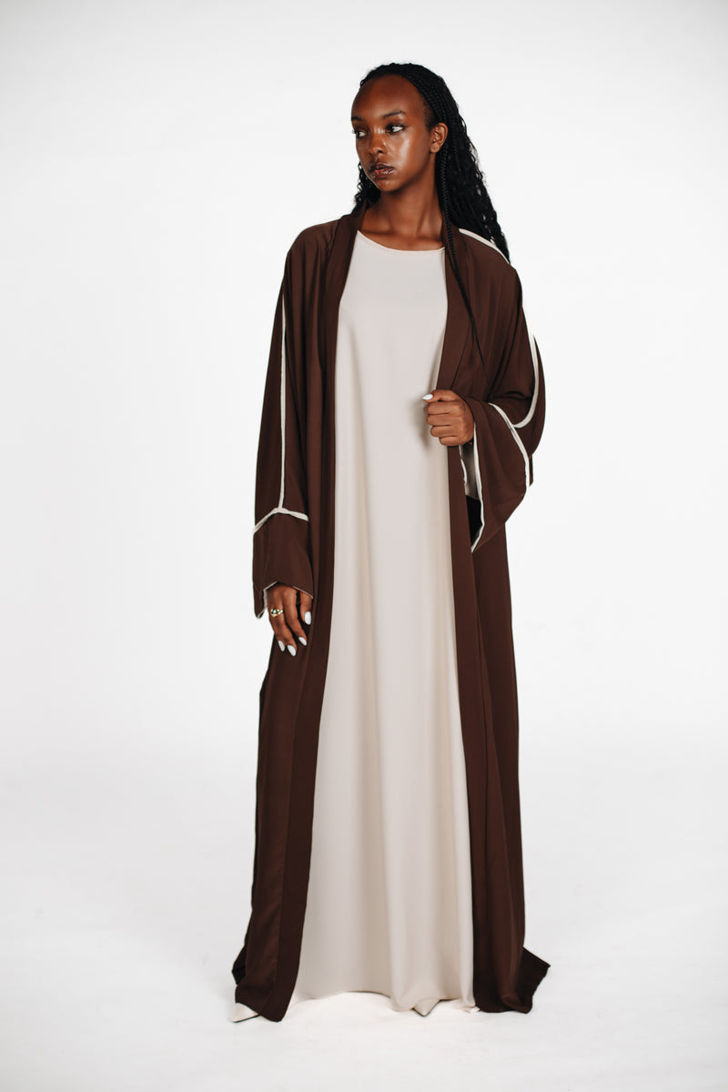 Zweiteiler Abaya - Braun