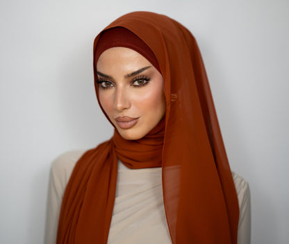 Chiffon Hijab | Copper