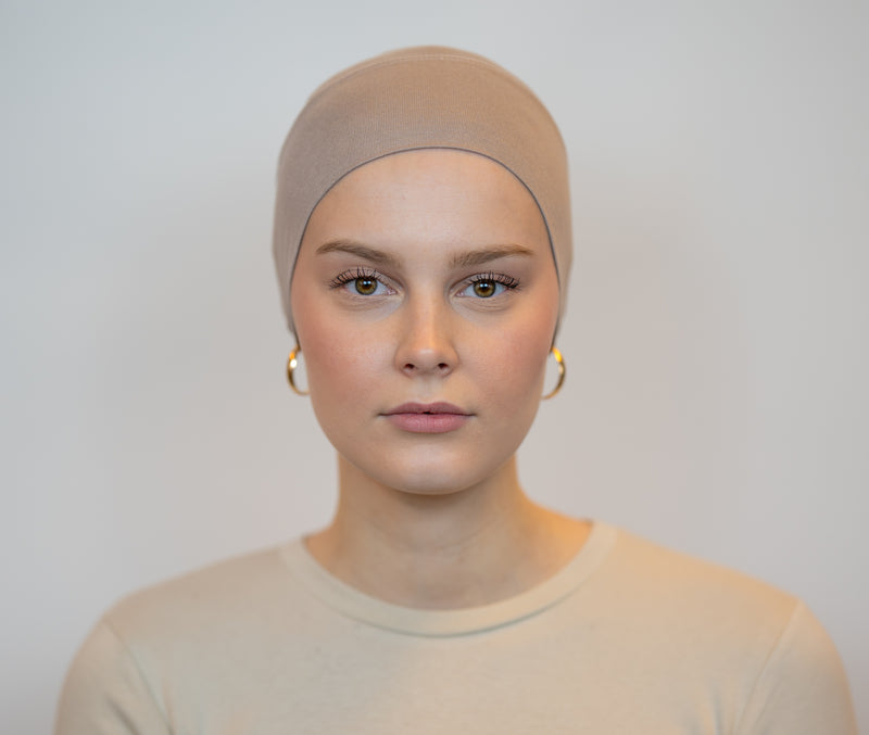 Schlauchbonnet | Taupe