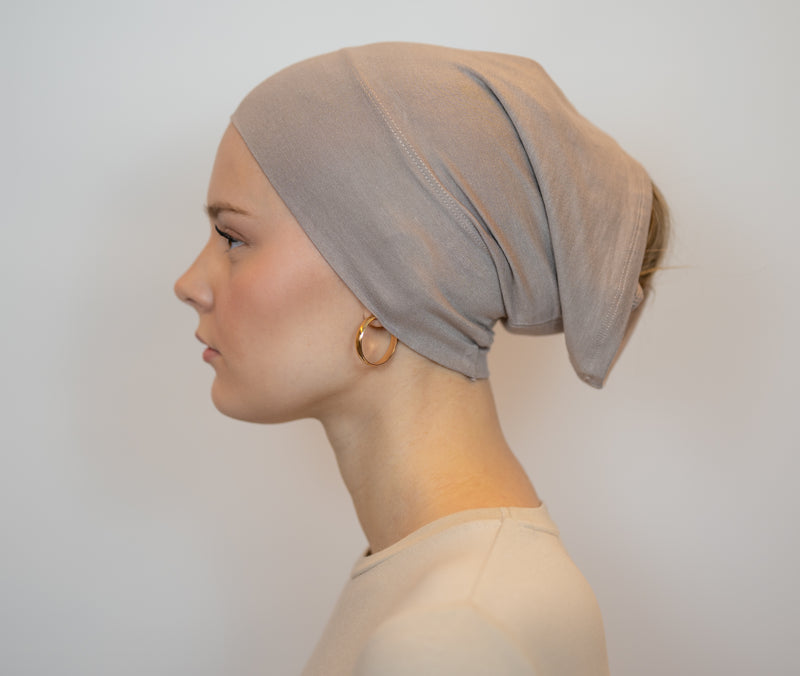 Schlauchbonnet | Taupe