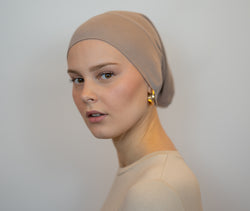 Schlauchbonnet | Taupe