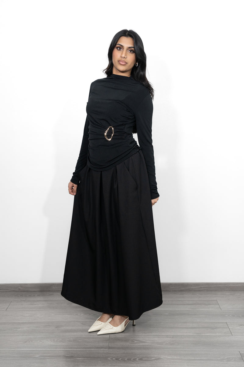 A-line skirt - black