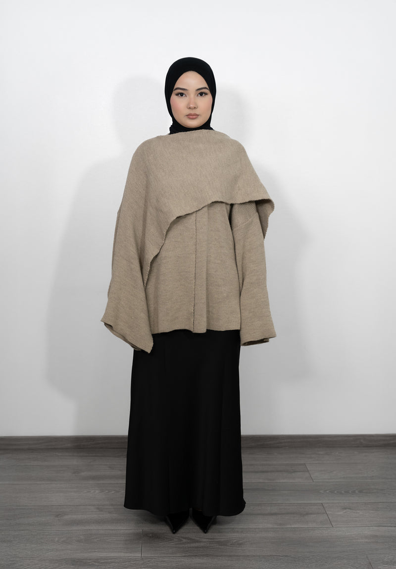 Cape Pullover - Beige