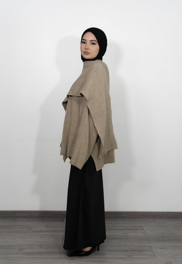 Cape Pullover - Beige