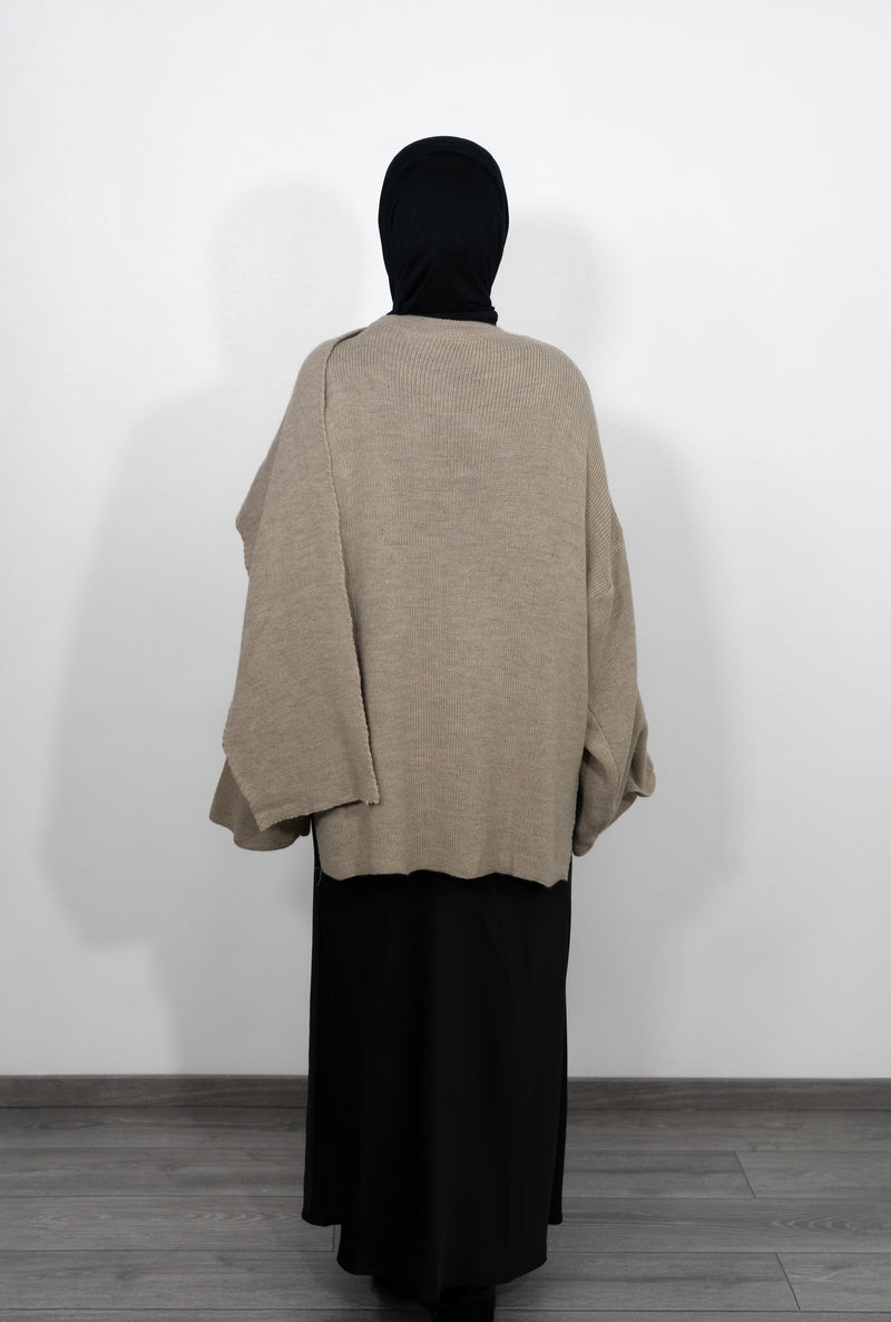 Cape Pullover - Beige