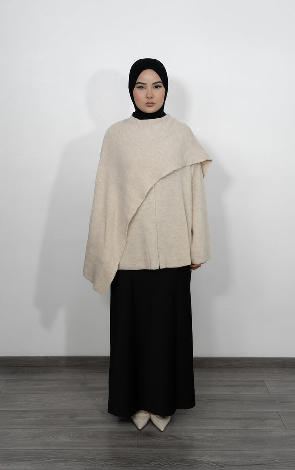 Cape Pullover - Creme