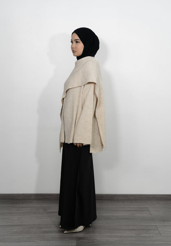 Cape Pullover - Creme