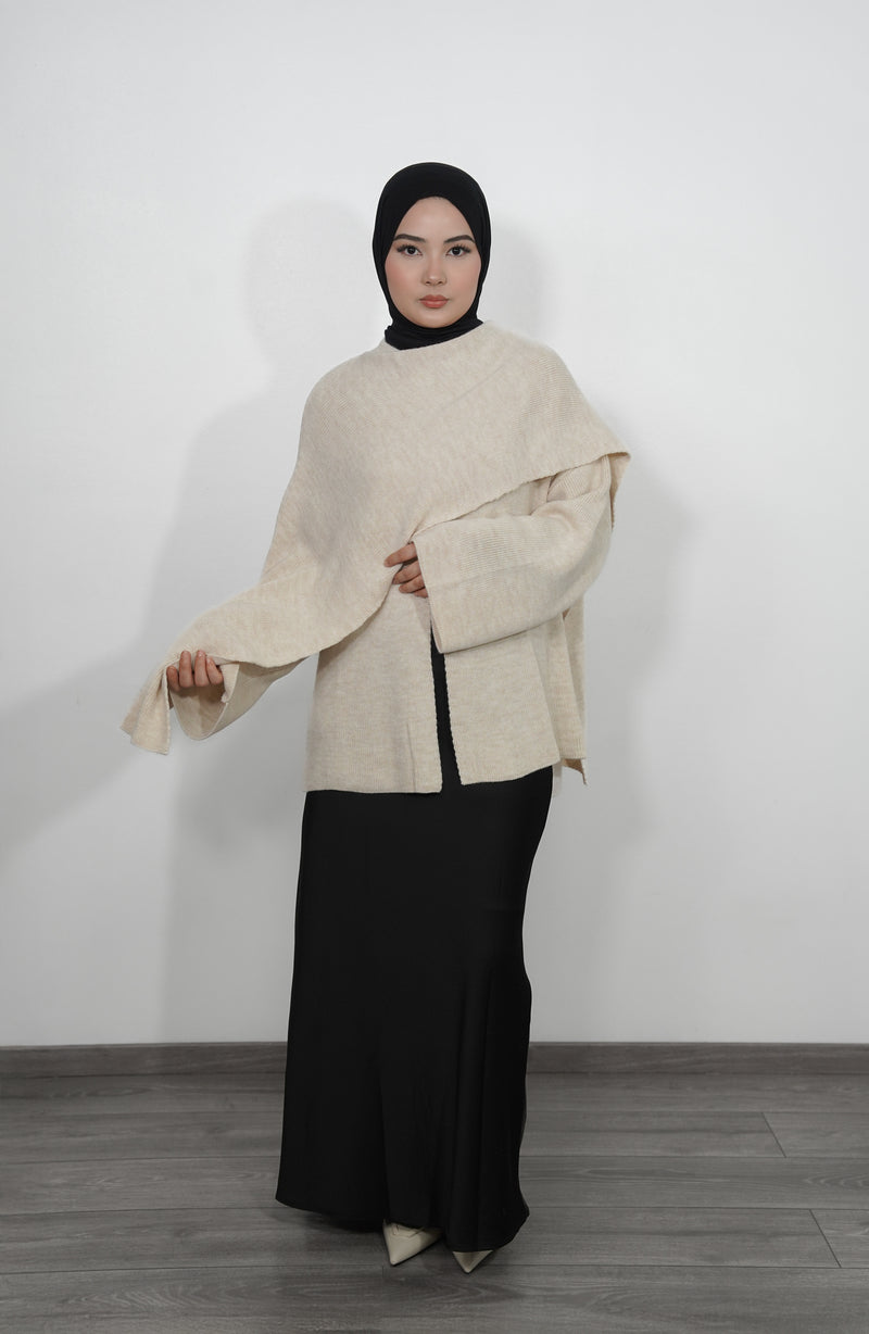 Cape Pullover - Creme