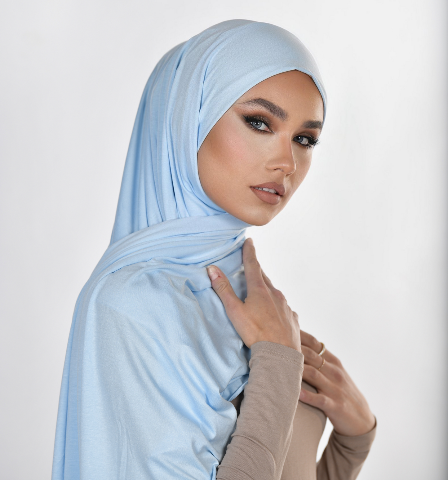 Baraa Innocence Premium Jersey Hijab | Baby Blau