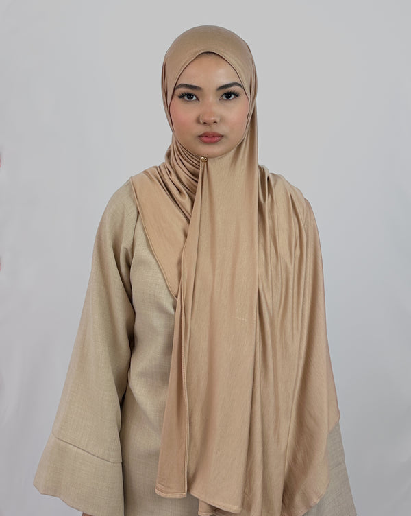 Premium Jersey Hijab | Ekru