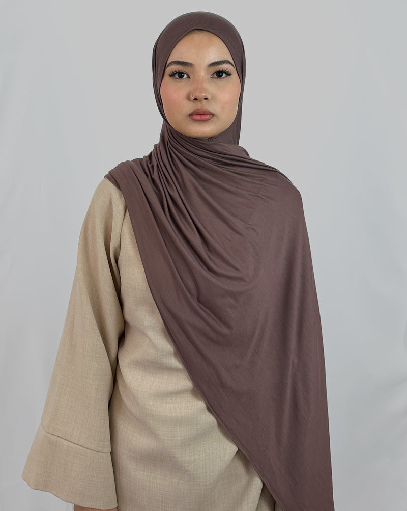 Premium Jersey Hijab | Espresso