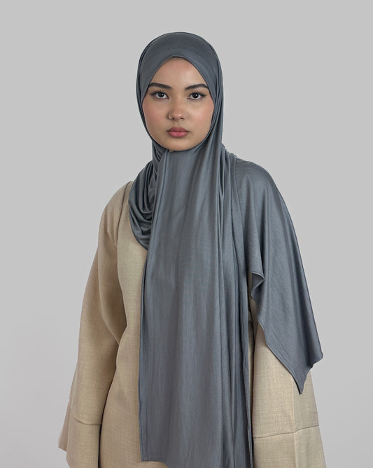 Premium Jersey Hijab | Grey
