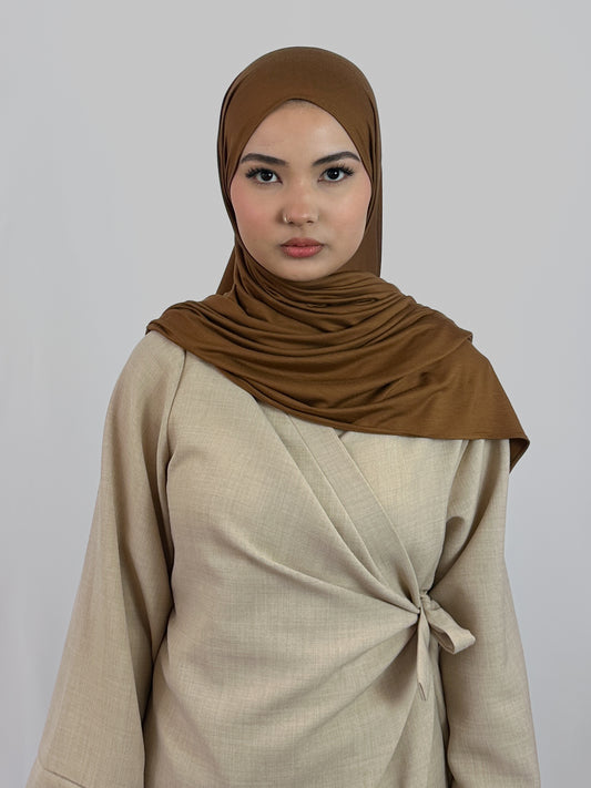 Premium Jersey Hijab | Mocha