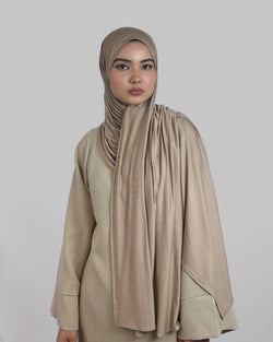 Premium Jersey Hijab | Sand