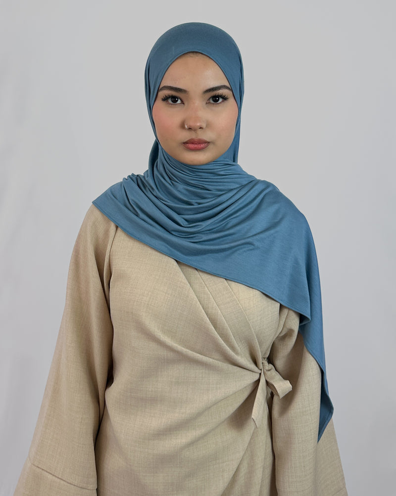 Premium Jersey Hijab | Steel