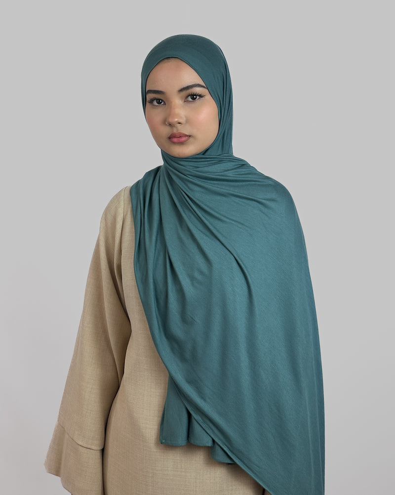 Premium Jersey Hijab  | Türkis