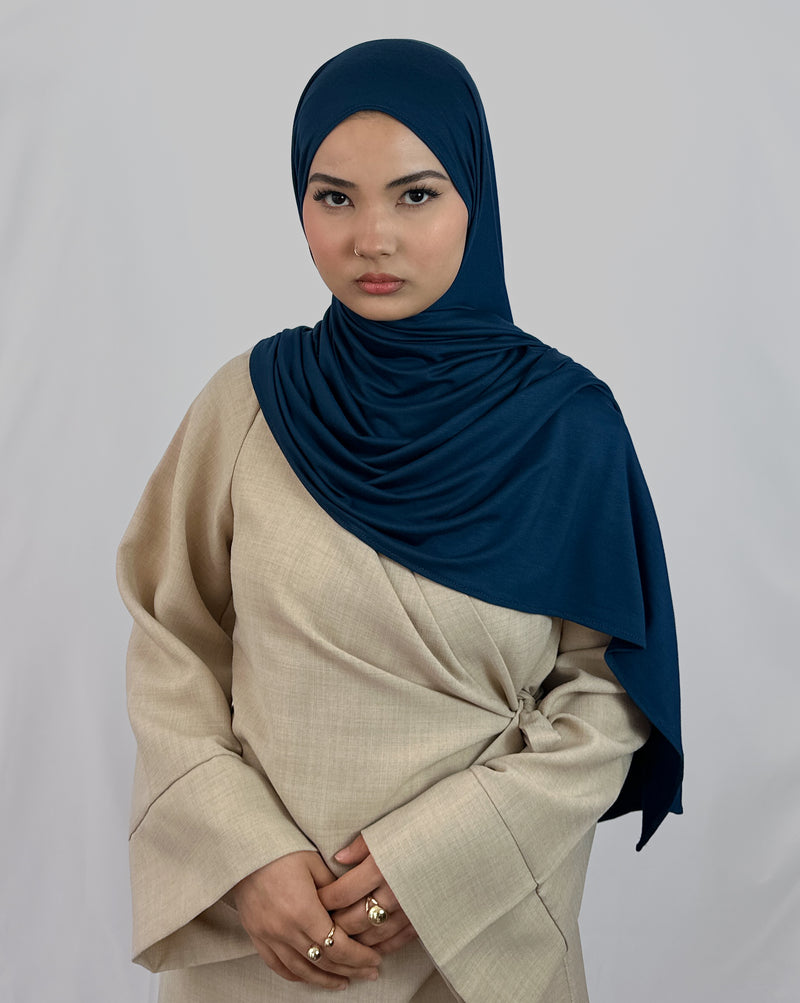 Premium Jersey Hijab | Dunkelblau