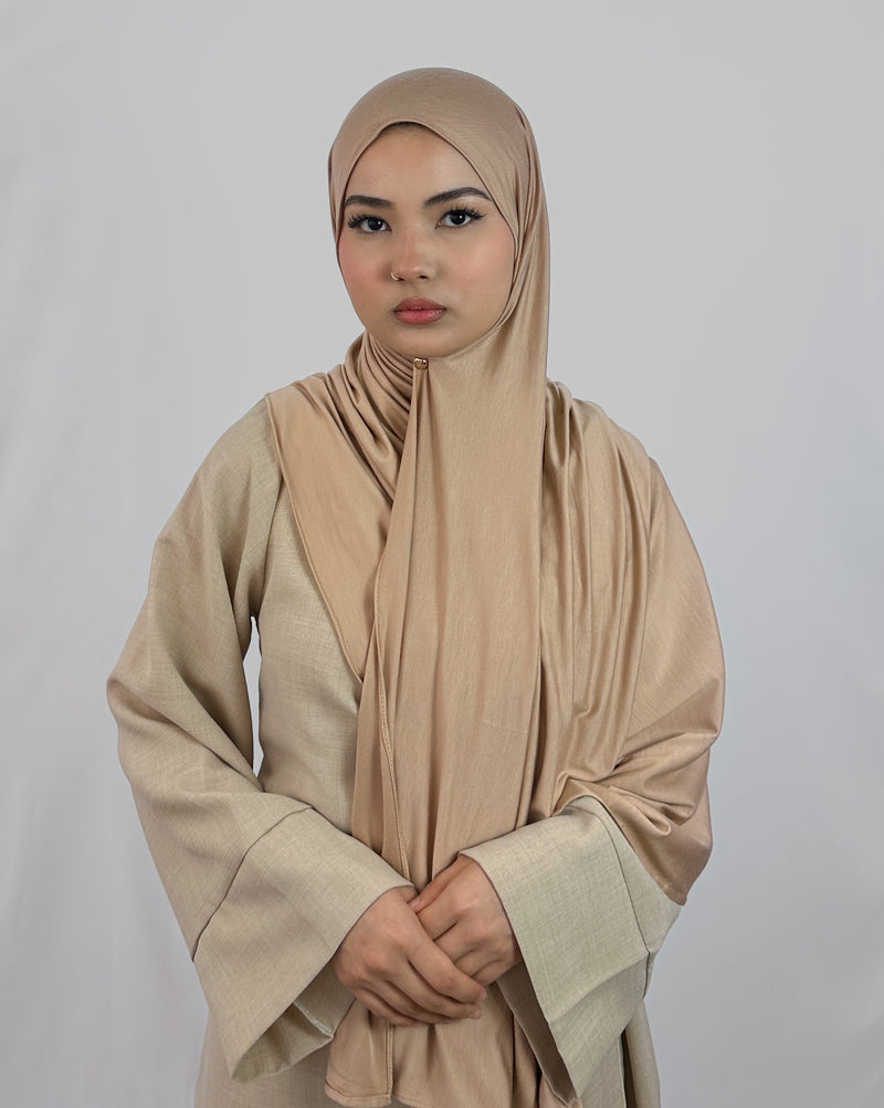 Premium Jersey Hijab | Ekru