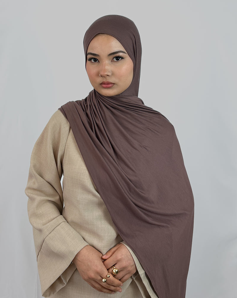 Premium Jersey Hijab | Espresso