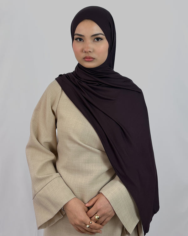 Premium Jersey Hijab | Plum