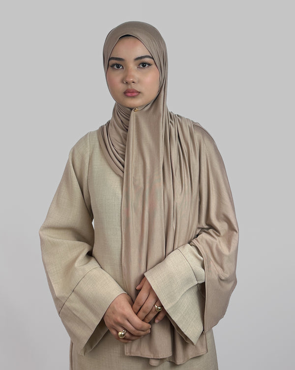 Premium Jersey Hijab | Sand