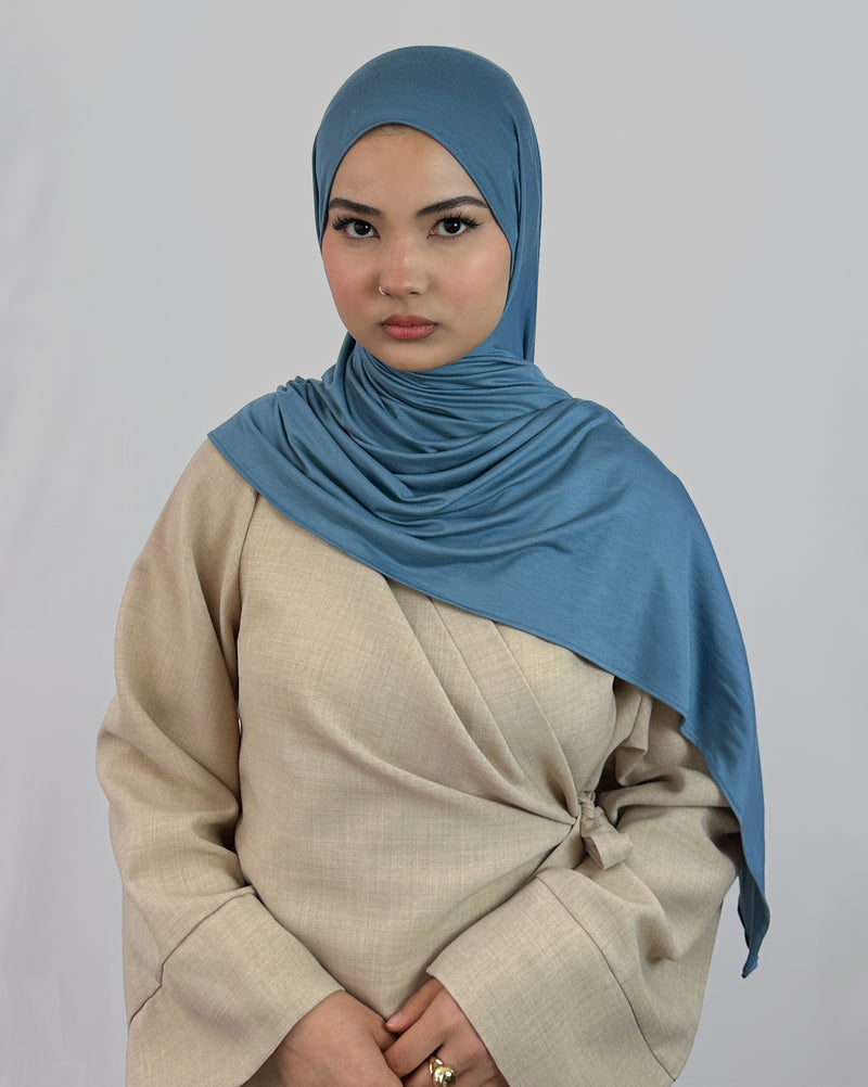 Premium Jersey Hijab | Steel