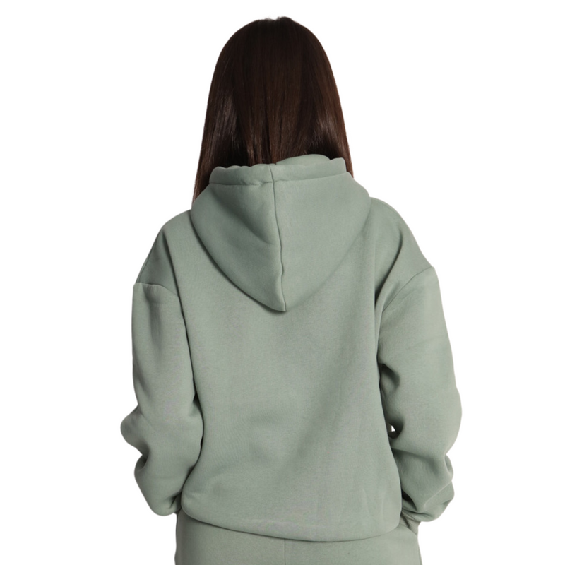 DROPSHOULDER HOODIE - SAGE GRÜN