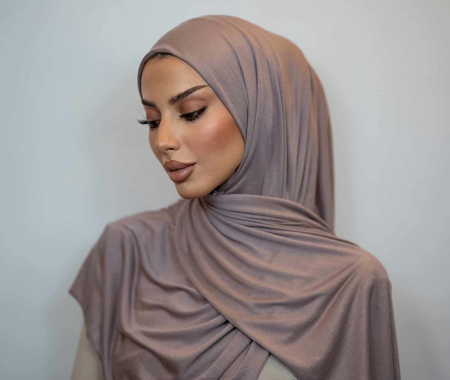 Light Jersey Hijab | Taupe