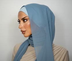 Chiffon Hijab | Nocturne Blau