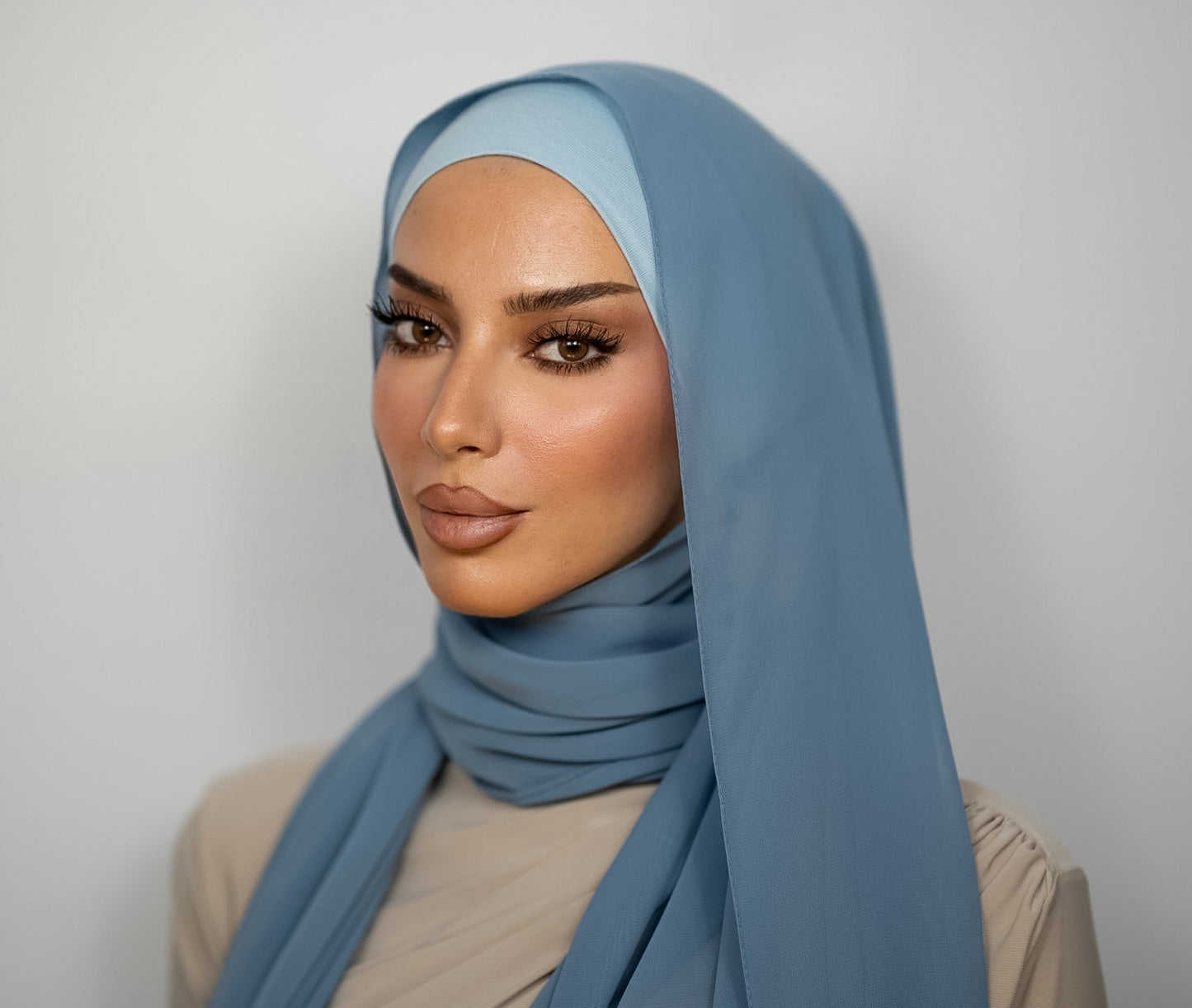 Chiffon Hijab | Nocturne Blau