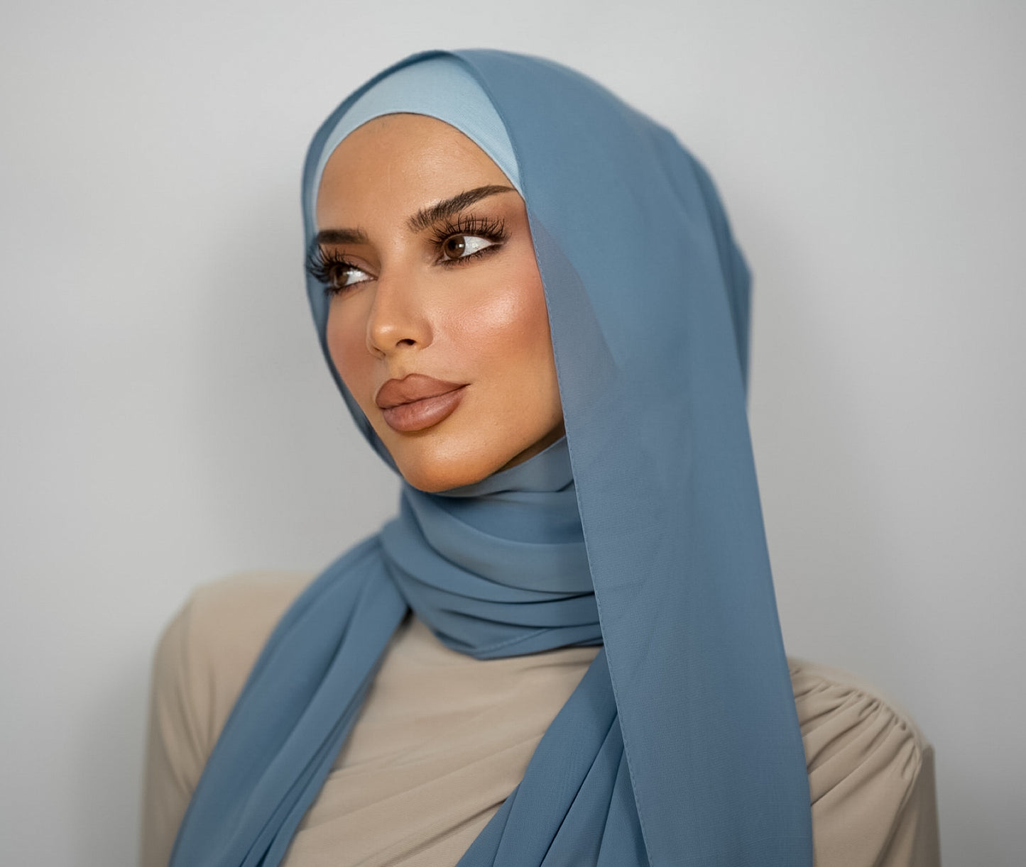 Chiffon Hijab | Nocturne Blau