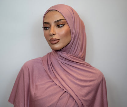 Light Jersey Hijab | Rose