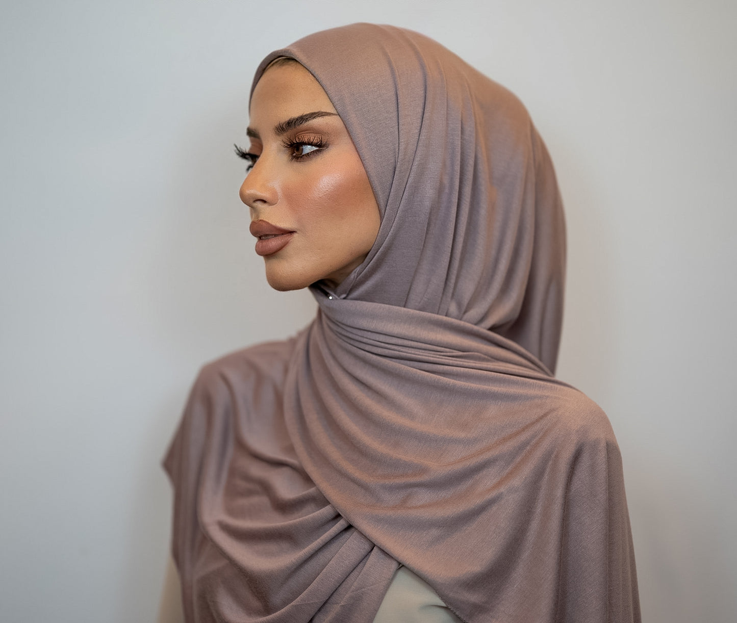 Light Jersey Hijab | Taupe