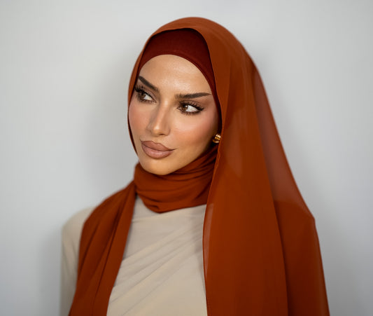 Chiffon Hijab | Copper