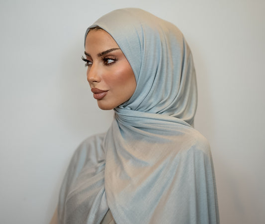 Light Jersey Hijab | Silber