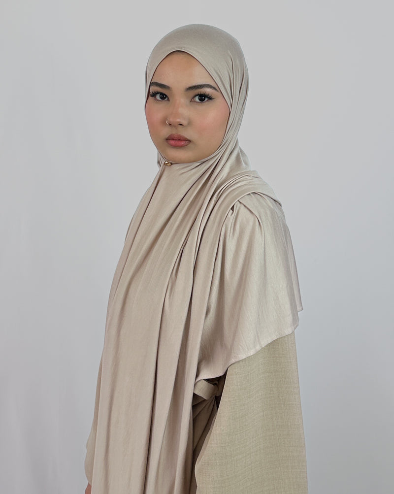 Premium Jersey Hijab | Cream